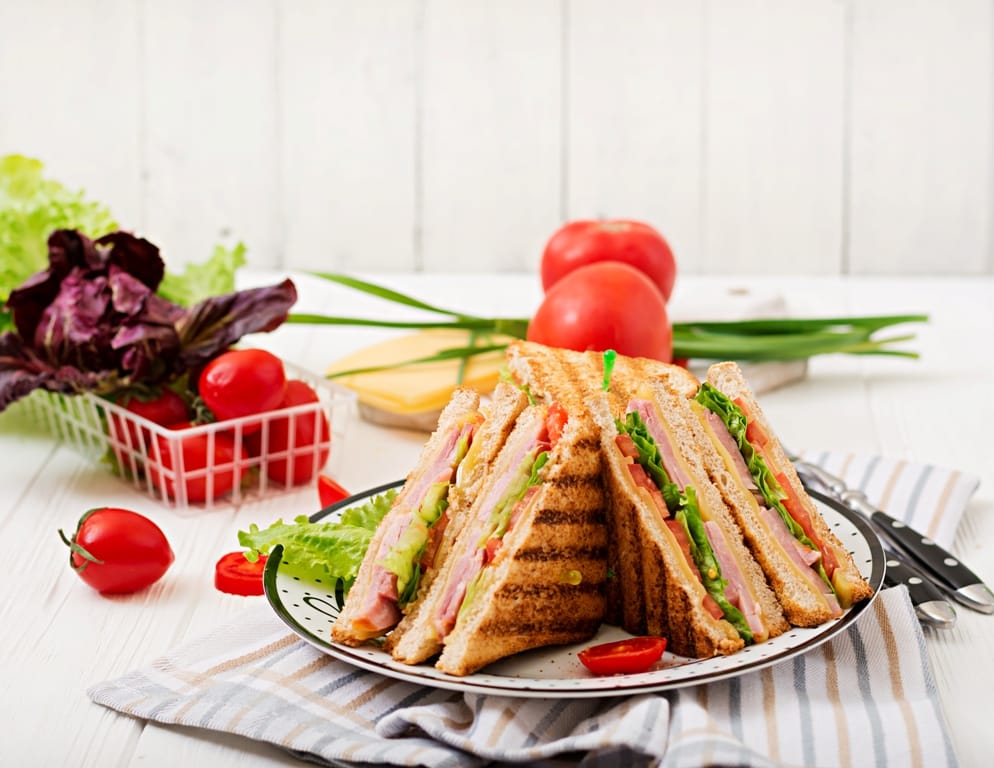 Traditional Homemade Club Sandwich Recipe