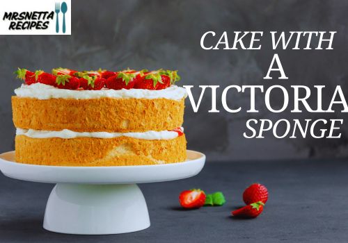 Cake with a Victoria sponge